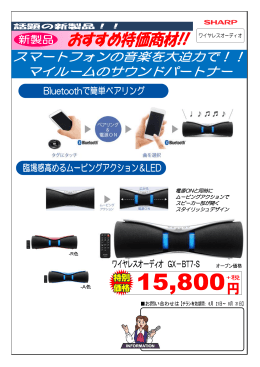 電源ONと同時に ムービングアクションで スピーカー部が開く