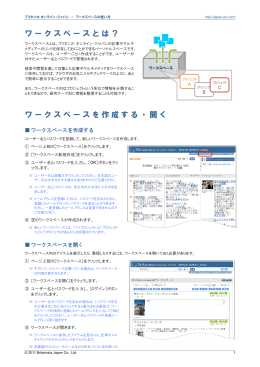ワークスペースとは？ ワークスペースを作成する・開く