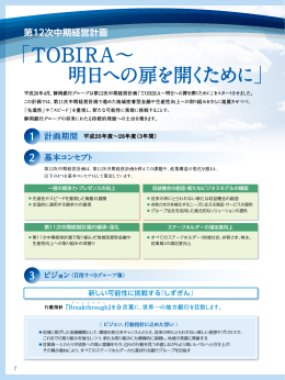 「TOBIRA～ 明日への扉を開くために 」