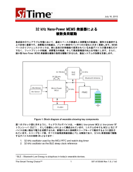 32 kHz Nano-Power MEMS 発振器による 複数負荷駆動