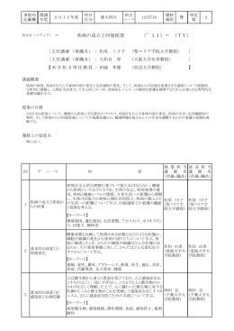 （`11）＝ （TV） 疾病の成立と回復促進