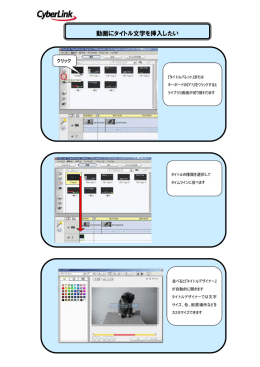 動画にタイトル文字を挿入したい