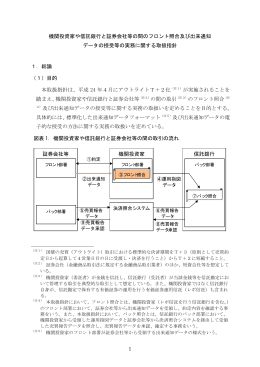 1 機関投資家や信託銀行と証券会社等の間のフロント照合及び出来通知