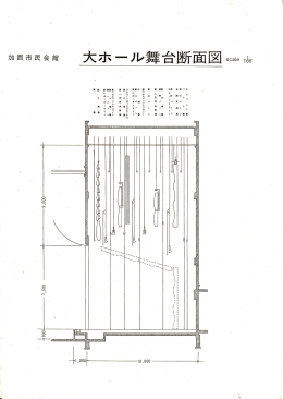 大ホニル舞台断面図 “