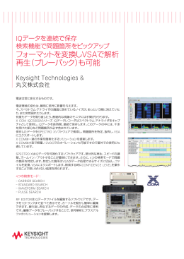 フォーマットを変換し VSAで解析 再生（プレーバック）も可能