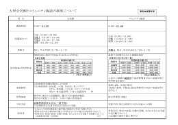 大形公民館とコミュニティ施設の制度について