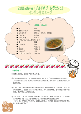 ノエーミさんのハンガリー料理レシピ（PDFファイル）