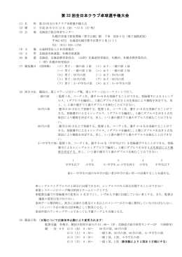 第 33 回全日本クラブ卓球選手権大会