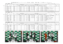 2015 RS-CUP 中部ミニロードレースシリーズ第3戦 正式結果 （路面