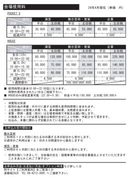 会場使用料