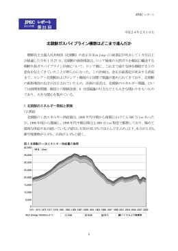 北朝鮮ガスパイプライン構想はどこまで進んだか