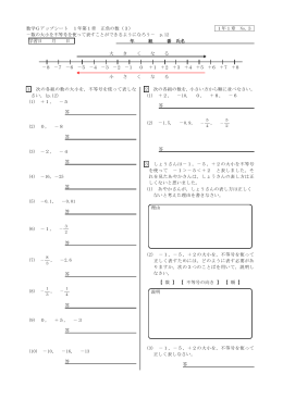 数の大小を不等号を使って表すことができるようになろう