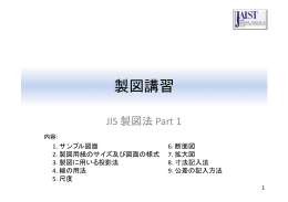 機械製図 JIS製図法1