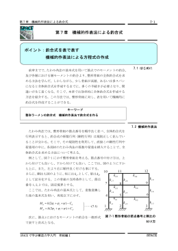 機械的作表法による釣合式
