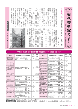 現代美術館だより