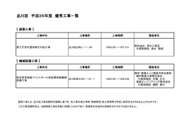 平成26年度 優秀工事一覧（ 、70.1 KB）