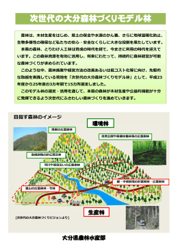 次世代の大分森林づくりモデル林 [PDFファイル／5.12MB]
