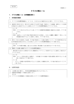 クラス分類ルール
