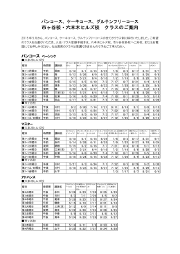 市ヶ谷校・六本木ヒルズ校 クラスのご案内