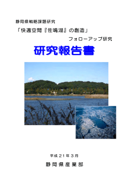 『佐鳴湖』フォローアップ研究報告書（PDF：7492KB）