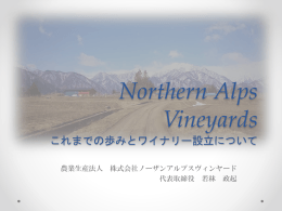 これまでの歩みとワイナリー設立について（PDF：734KB）