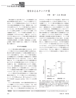 姿をかえるタンパク質