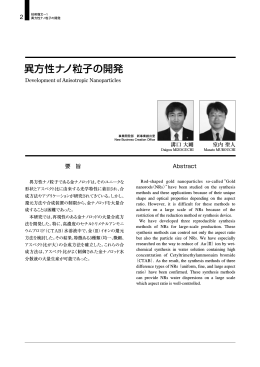 異方性ナノ粒子の開発