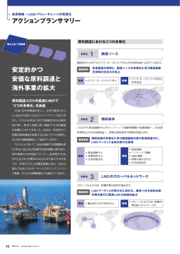 安定的かつ 安価な原料調達と 海外事業の拡大 アクション
