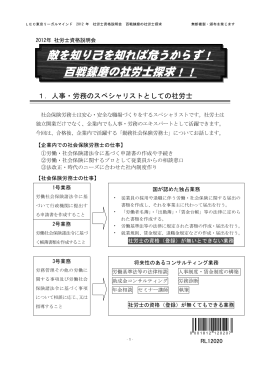 敵を知り己を知れば危うからず！ 百戦錬磨の社労士探求！！