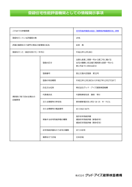 規則第17条で定める掲示の 記載事項 これまでの評価実績 登録を行って