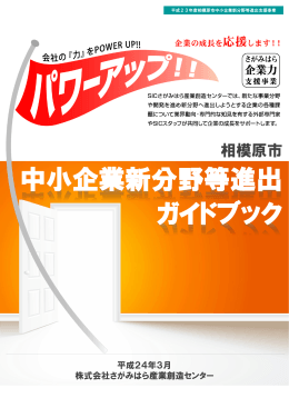 中小企業新分野等進出 ガイドブック