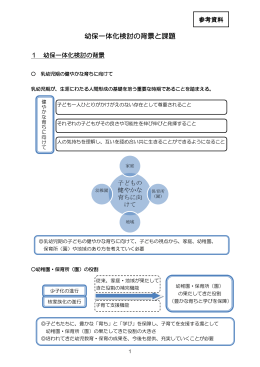 参考資料_幼保一体化検討の背景と課題