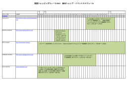 英国ショッピングウィーク2015 参加ショップ・イベントスケジュール
