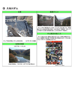 ⑱ 久知川ダム (H27.6.30掲載)（PDF形式 117 キロバイト）