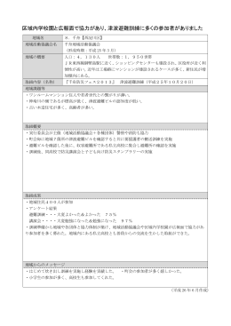 津波避難訓練に多くの参加者がありました