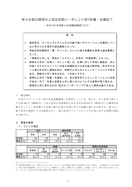 新入社員の理想の上司はお笑い・タレント型?俳優・女優型？
