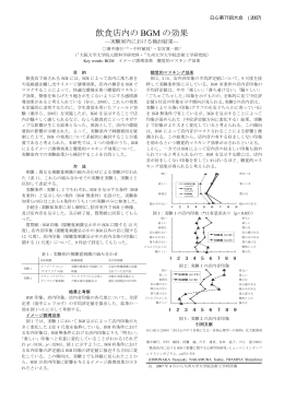 飲食店内の BGM の効果