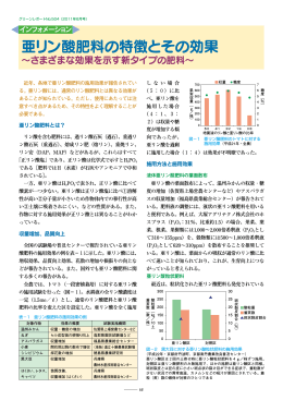 亜リン酸肥料の特徴とその効果