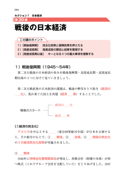 戦後の日本経済