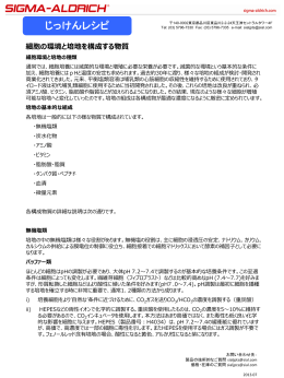 細胞培養の基礎知識 - Sigma