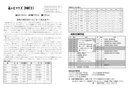 春風や闘志抱きて丘に立つ（高浜虚子） 4月の行事予定