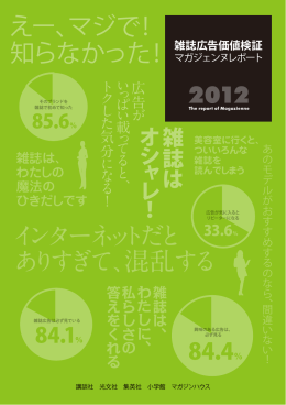 雑誌広告価値検証 マガジェンヌレポート