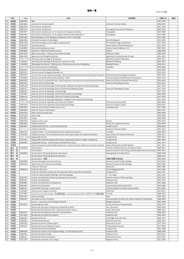 雑誌一覧 - 京都薬科大学