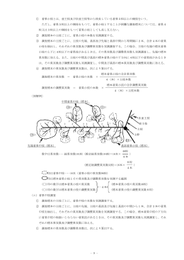 - 9 - ① 着果小枝とは、亜主枝及び次亜主枝等から伸長している着果5粒