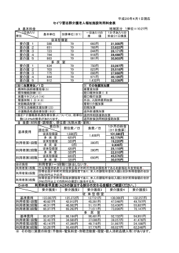 A 基本料金 従来型個室 要介護 1 580 79 693円 21,505円 要