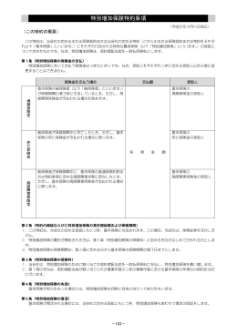 特別増加保険特約条項