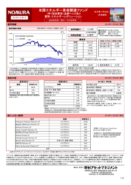 米国エネルギー革命関連ファンド