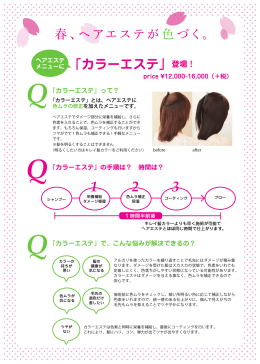 「カラーエステ」登場！