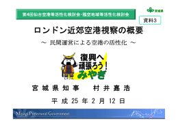 ロンドン近郊空港視察の概要