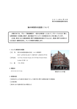 海外事務所の設置について [PDF/35KB]